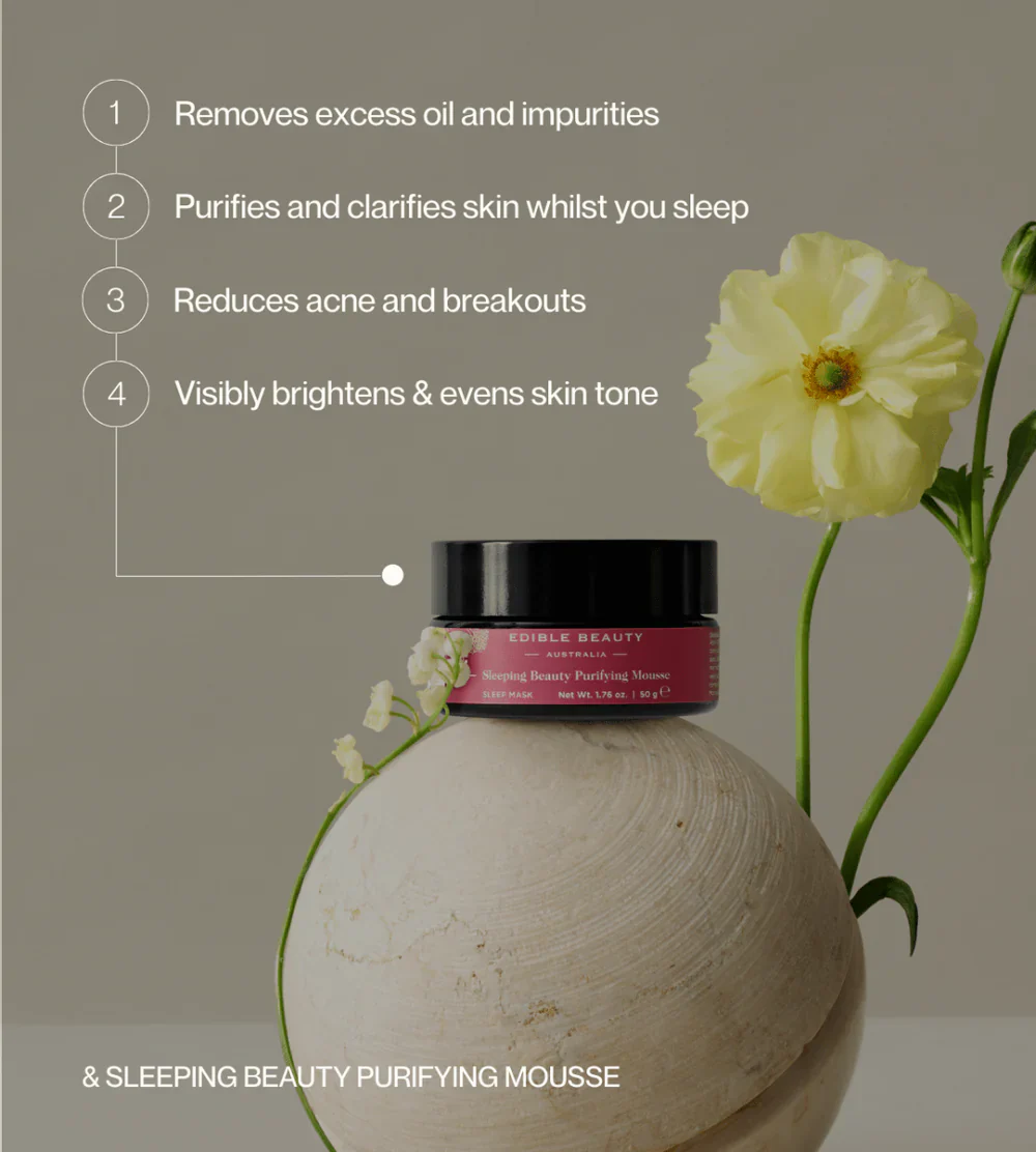 Edible Beauty & Sleeping Beauty Purifying Mousse 50g - Image 3
