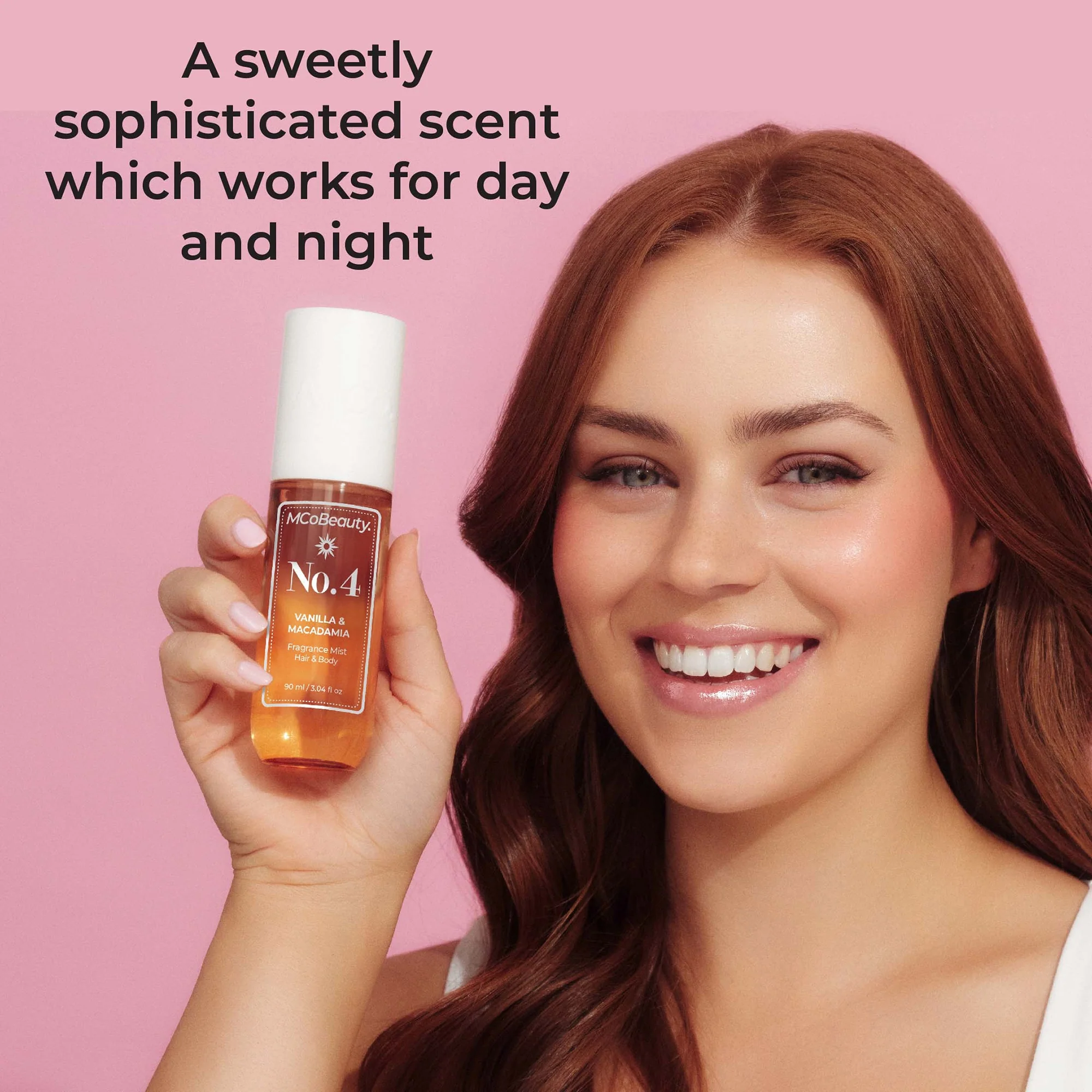 MCoBeauty Fragrance Mist Hair & Body 90ml - No.4 Vanilla & Macadamia - Image 3