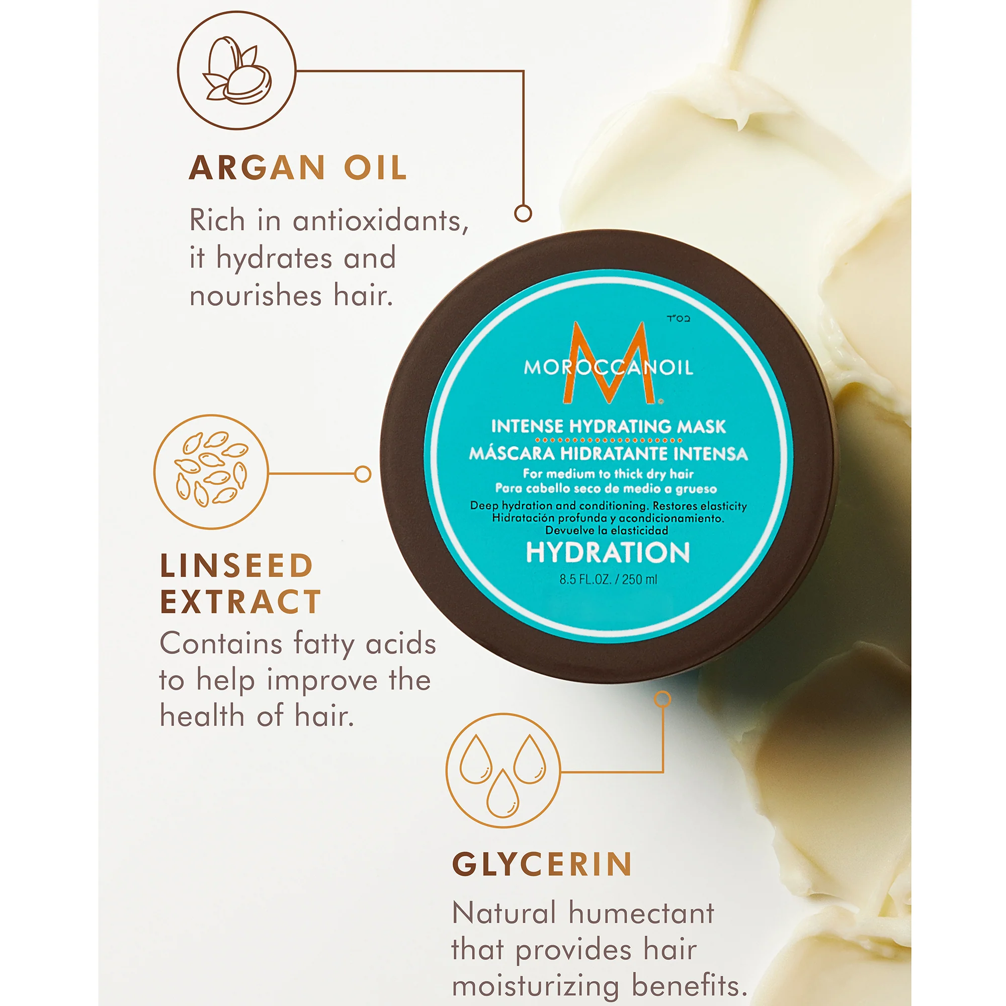 Moroccanoil Intense Hydrating Mask 250ml - Image 3