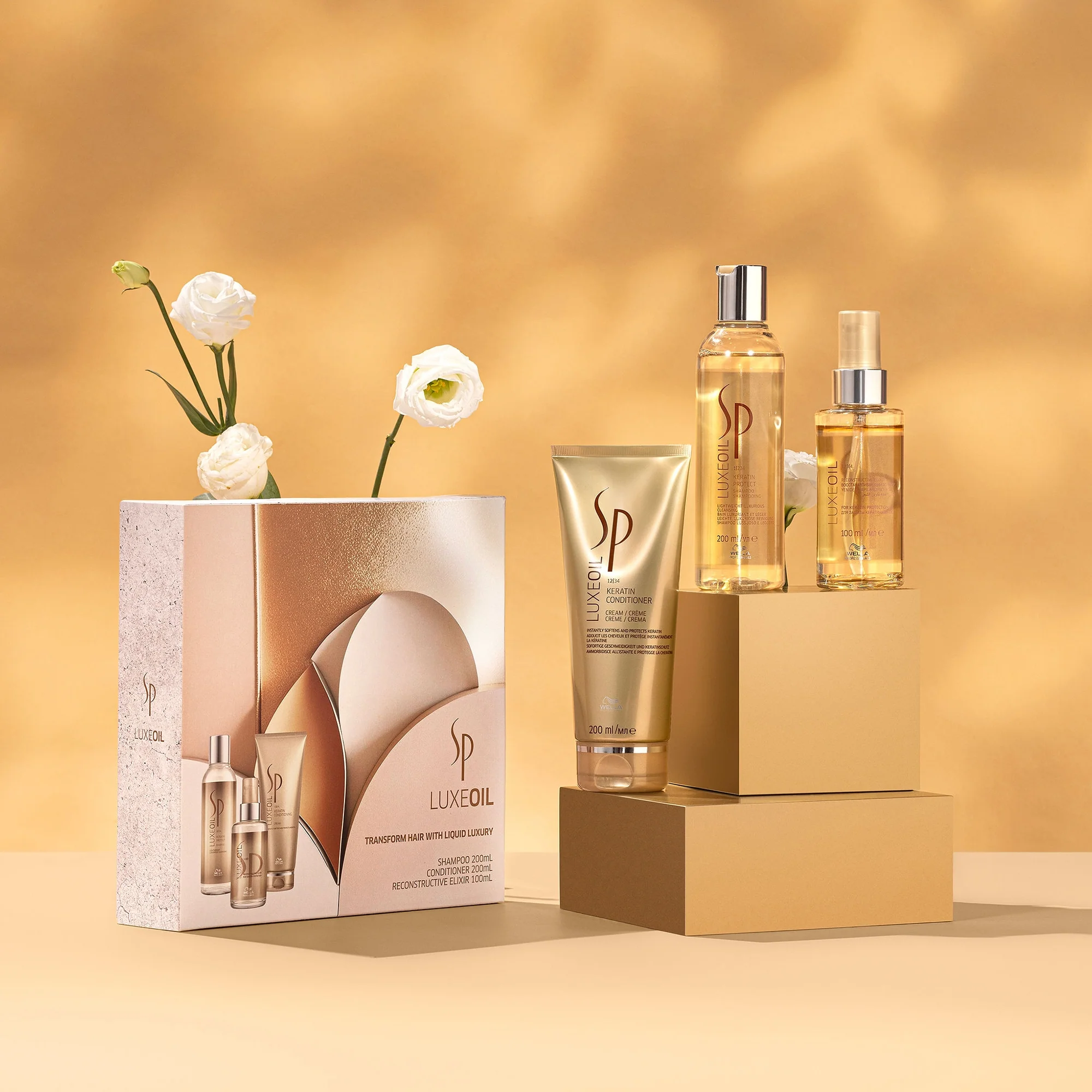 Wella Professionals Care Limited Edition SP LuxeOil Keratin Protect Trio Set - Image 3